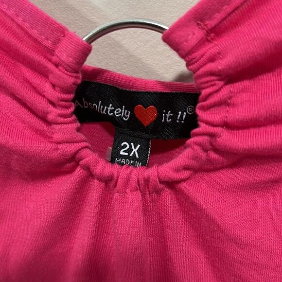 Beautiful Pink Plus Size Sleeveless Dress. Size 2X. - Picture 4 of 6